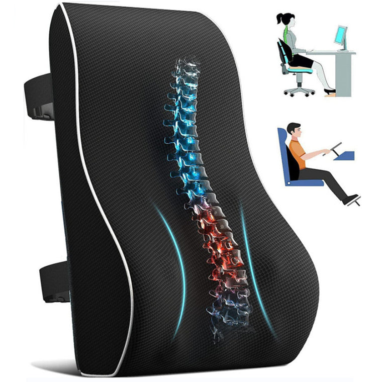 Almohada lumbar de espuma viscoelástica para coche