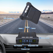 Monitor solar de presión y temperatura de neumáticos con 4 sensores