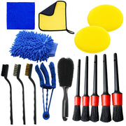 Kit de 15 cepillos para limpiar el coche