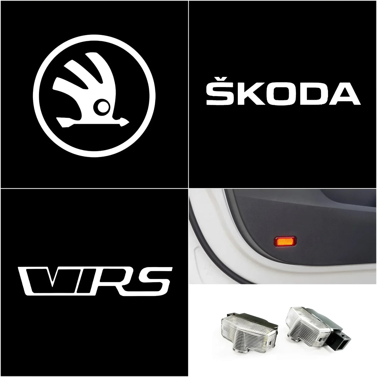 Luces LED de bienvenida para puertas Škoda (pack de 2)