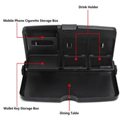 Bandeja plegable con portavasos para el asiento trasero del coche