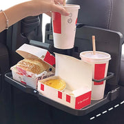 Bandeja plegable con portavasos para el asiento trasero del coche