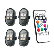 Luces LED multicolor para el interior del coche con mando a distancia