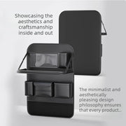 Organizador para asiento trasero con bandeja plegable y portapañuelos
