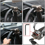 Candado antirrobo plegable para volante con alarma sonora