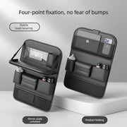 Organizador para asiento trasero con bandeja plegable y portapañuelos